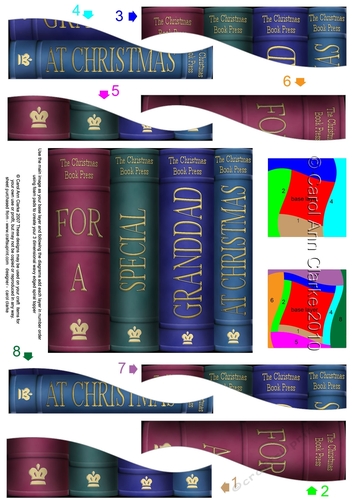 For a Special Granddad at Christmas - Christmas Books Wavy Spiral Side Stacker