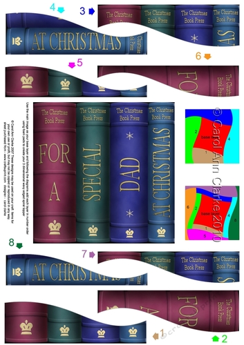 For a Special Dad at Christmas - Christmas Books Wavy Spiral Side Stacker