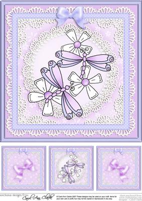 Dreamy Dragonflies 8 x 8 Quick Card Topper