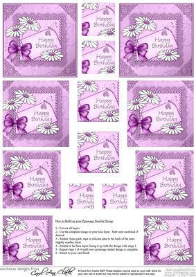 Daisies on Metallic Lace Pyramage Sheet