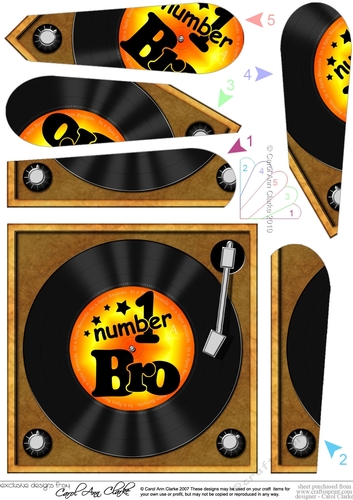 Number 1 Bro Record - Fan Pyramage Topper