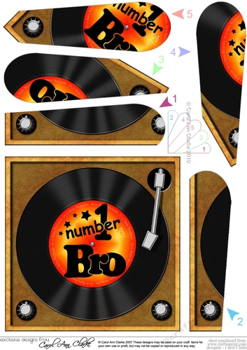 Number 1 Bro Record - Fan Pyramage Topper