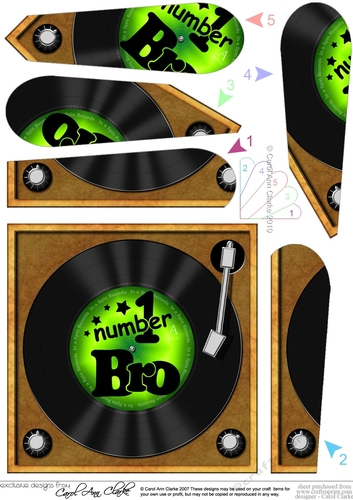 Number 1 Bro Record - Fan Pyramage Topper
