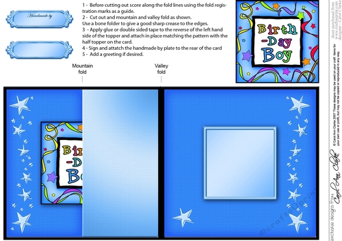 Birthday Boy No-Hole Fold Back Card