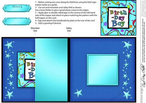 Birthday Boy No-Hole Fold Back Card