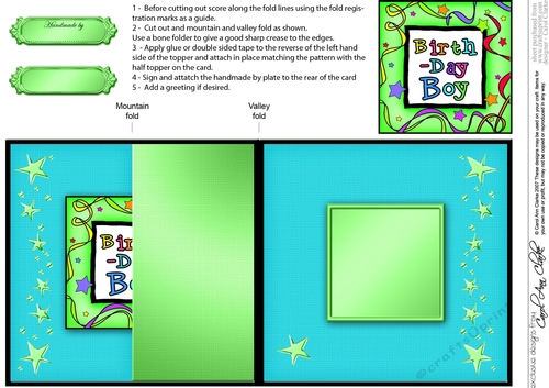 Birthday Boy No-Hole Fold Back Card