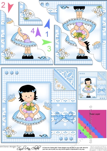 Cute Girlz & Lace Scalloped Corner Stacker
