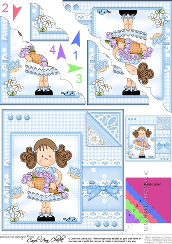 Cute Girlz & Lace Scalloped Corner Stacker