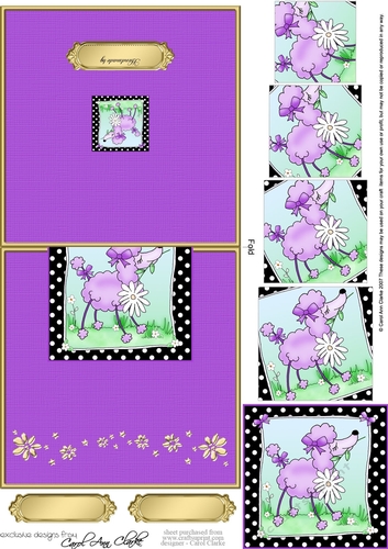 Cute Little Poodle - No-Hole Over the Edge with a spiral pyramid