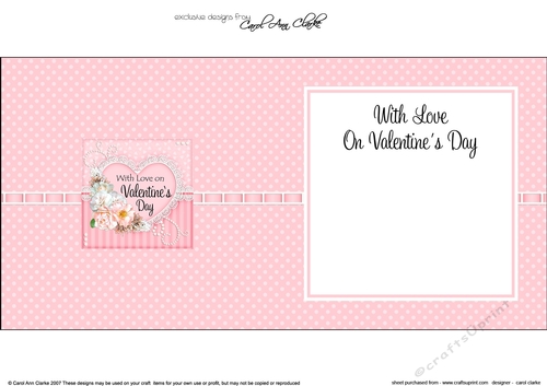 A Touch of Elegance Valentines Day Flowers, Lace & Pearls - square landscape insert