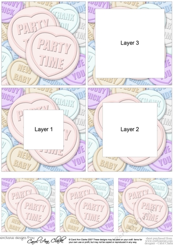 Party Time Sweet Heart Tunnel Topper