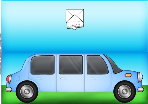 Large DL stretch limo quick Cut and Fold Card  