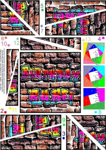 Birthday Babe! - Graffiti Twisted Spiral Side Stacker