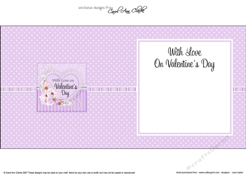 A Touch of Elegance Valentines Day Flowers, Lace & Pearls - square landscape insert