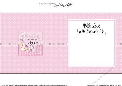 A Touch of Elegance Valentines Day Flowers, Lace & Pearls - square landscape insert