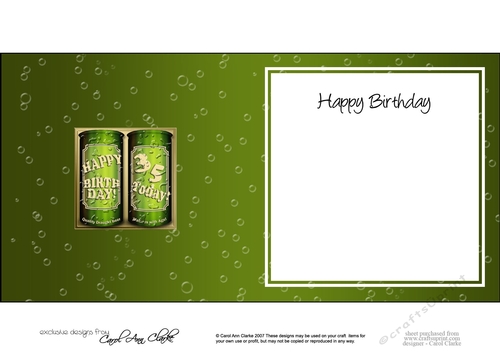 Happy Birthday 35 Today! Cans of Beer square landscape insert