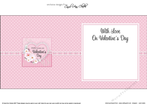 A Touch of Elegance Valentines Day Flowers, Lace & Pearls - square landscape insert