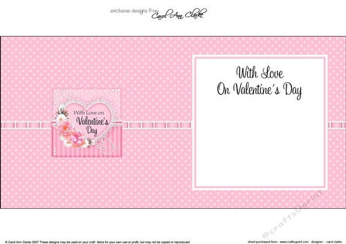 A Touch of Elegance Valentines Day Flowers, Lace & Pearls - square landscape insert