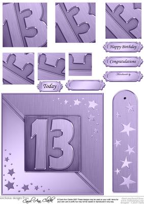 13th Metallic Age Quick Card with Twisted Pyramage