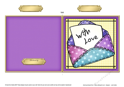 With Love - Quick Cut and Fold Card
