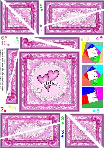 Adorable Hearts - Love Hearts Twisted Spiral Side Stacker