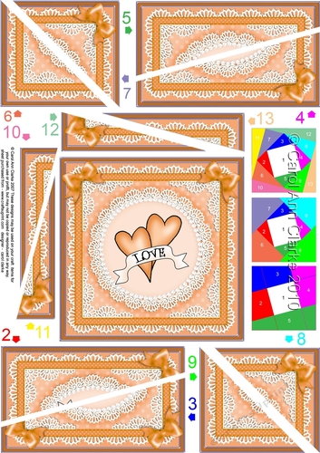 Adorable Hearts - Love Hearts Twisted Spiral Side Stacker