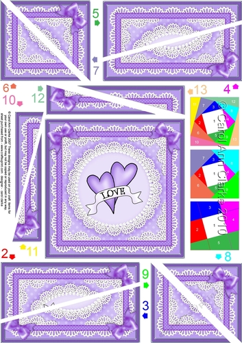 Adorable Hearts - Love Hearts Twisted Spiral Side Stacker