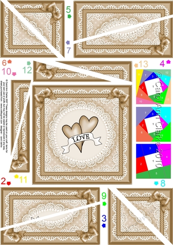Adorable Hearts - Love Hearts Twisted Spiral Side Stacker