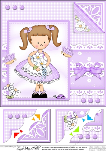Cute Girlz & Lace Scalloped Corner Topper
