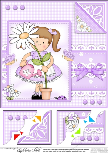 Cute Girlz & Lace Scalloped Corner Topper
