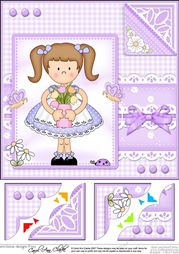 Cute Girlz & Lace Scalloped Corner Topper