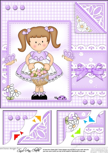 Cute Girlz & Lace Scalloped Corner Topper