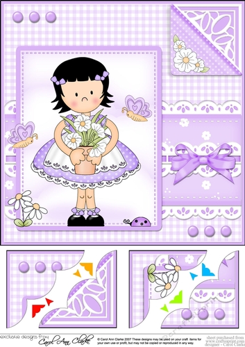 Cute Girlz & Lace Scalloped Corner Topper