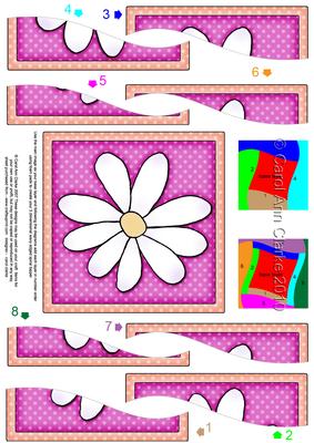 Daisy Quick Card with Wavy Spiral Side Stacker