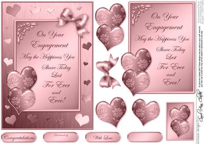 Elegant Romance Quick Card with 3D Decoupage