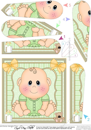 Cute New Baby Fan Pyramage Topper