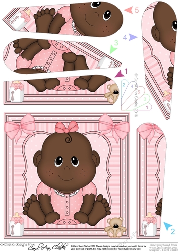 Cute Ethnic New Baby Girl Fan Pyramage Topper