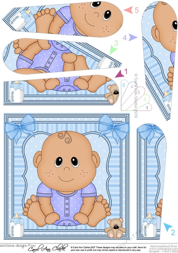 Cute Ethnic New Baby Boy Fan Pyramage Topper