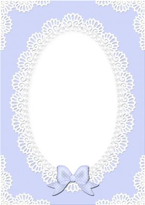 A4 Pearls and Lace Card Front