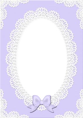 A4 Pearls and Lace Card Front