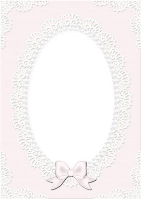 A4 Pearls and Lace Card Front