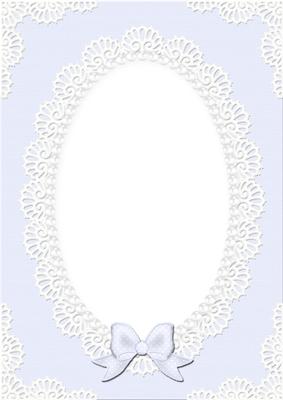 A4 Pearls and Lace Card Front