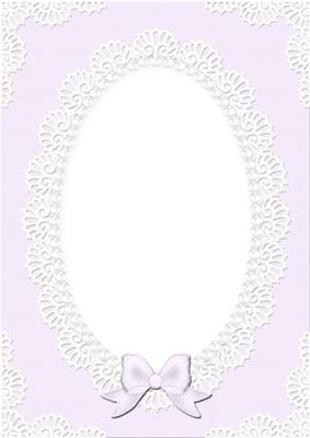 A4 Pearls and Lace Card Front