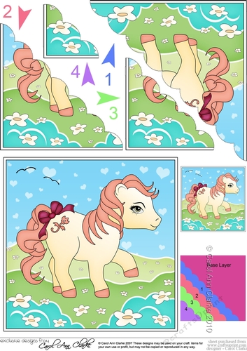 My Cute Little Pony Scalloped Corner Stacker