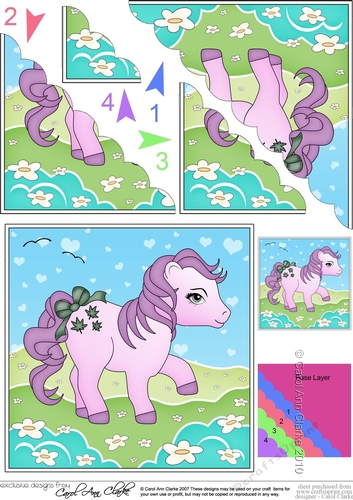 My Cute Little Pony Scalloped Corner Stacker