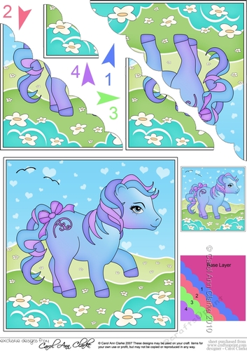 My Cute Little Pony Scalloped Corner Stacker