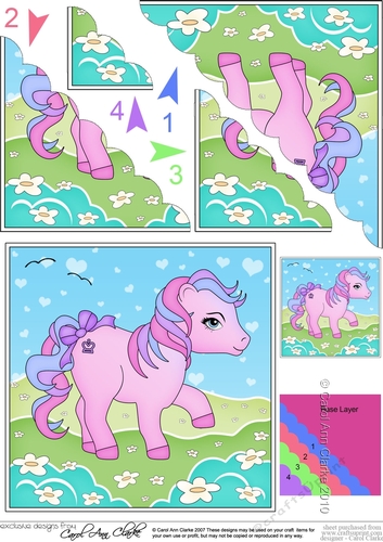 My Cute Little Pony Scalloped Corner Stacker