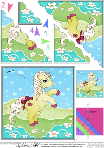 My Cute Little Pony Scalloped Corner Stacker