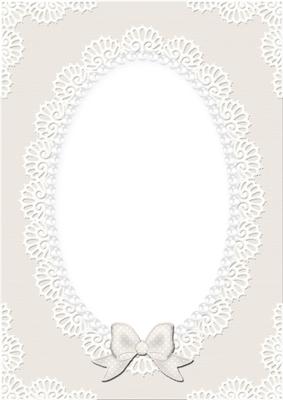 A4 Pearls and Lace Card Front