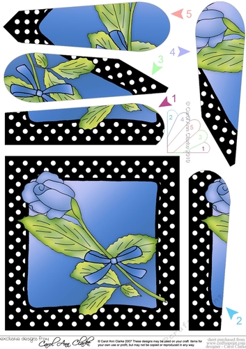 Single Rose - Fan Pyramage Topper